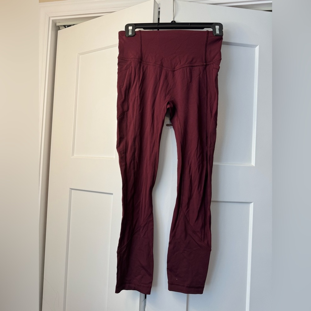 Lululemon. All the right places crop 23.  Size 4. Purple.